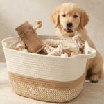 Stylish Cotton Rope Storage Basket For Dog Toys, Magazines or Books - The Perfec... - Image 2