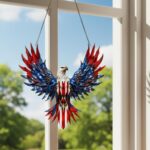 Sun Catcher Window Decor, Colorful Acrylic Suncatcher, Eagle Acrylic Hanging Dec... - Image 2
