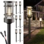 Sunco 6 Pack Low Voltage Garden Pathway Lights, LED Landscape Pathway Lighting, ... - Image 2