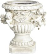 Sungmor Garden Cherub Urn Planter, Lovely Resin Angel Statue Flower Pots, Vintag... - Image 2