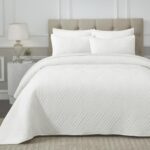 Superior 100% Cotton Velvet 3-Piece Quilt Set, 1 Lightweight Breathable Coverlet... - Image 2