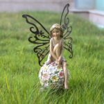 Suyorpe Solar Fairy Statue Garden Decor - Fairies and 7 LED Lights - Lawn Decor ... - Image 2