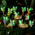 Suzile 11 Pcs Mini Fairies Figurines Miniature Fairy Resin Figurines with Lumino... - Image 2