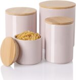Sweejar Kitchen Canisters Ceramic Food Storage Jar Set, Stackable Containers wit... - Image 2