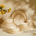 Sweese Dinnerware Sets Service for 6, 18 pcs Matte Glaze Plates and Bowls Sets, ... - Image 2