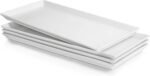 Sweese White Serving Platters, Porcelain Serving Trays for Parties, Large Rectan... - Image 2