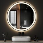 Sweetcrispy 36-Inch Round LED Bathroom Backlit Mirror with Lights, Circle Vanity... - Image 2