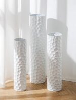 Sziqiqi Tall Vases Floor Standing: White Extra Large Floor Vase for Living Room ... - Image 2