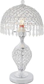 TFCFL 45cm (18.11") H Crystal Table Lamp, Nightstand Decorative Desk Lamp Night ... - Image 2