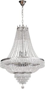 TFCFL 9 Lights Luxury Crystal Chandelier H 30" x D 24" French Empire Chandelier,... - Image 2