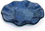 TOPZEA Centerpiece Bowl, 11.6" Decorative Mosaic Glass Bowl with Ruffle Edge, Lu... - Image 2