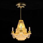 TOYANDONA 1:12 Miniature Dollhouse Chandelier: Dollhouse Ceiling Lamp Battery Op... - Image 2
