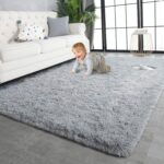 TWINNIS Super Soft Shaggy Rugs Fluffy Carpets, 5x8 Feet, Indoor Modern Plush Are... - Image 2