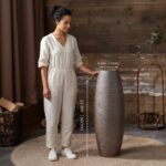 Tall Ceramic Floor Vase-23.6 inches (60cm) Vintage Ceramic Sturdy Home Decor Flo... - Image 2