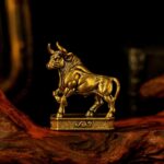 Taurus – Taurus Bull Zodiac Sign Brass Sculpture – Solid Handcrafted Retro Figur... - Image 2