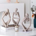 Thinker Statues and Sculptures,Sandstone Resin Thinker Statue Ornaments, Abstrac... - Image 2