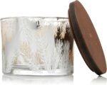 Thymes Frasier Fir Candles - Statement Collection - Silver with Pine Needle Desi... - Image 2