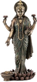 Top Collection Lakshmi Statue on Lotus Platform - Goddess of Wealth, Prosperity,... - Image 2