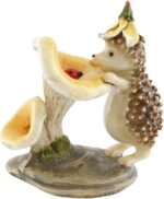 Top Collection Miniature Fairy Garden and Terrarium Hedgehog with Ladybug Statue... - Image 2