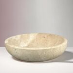 Travertine Decorative Bowls for Home Decor, Marble Fruit Bowl for Kitchen Counte... - Image 2