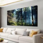 Tree Wall Art Canvas-Beautiful Landscape Wall Art for Living Room,Bedroom and Of... - Image 2
