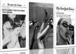 Trendy The New York Times Wall Art 12x16in Framed, Black and White Elegant Urban... - Image 2