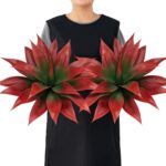 Ttranewsoo Artificial Agave Plants,Large UV Resistant Fake Agave Planters for In... - Image 2
