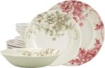 Tudor Royal Collection 12-Piece Premium Quality Porcelain Dinnerware Set, Servic... - Image 2