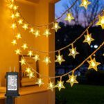 Twinkle Star 100 LED Star String Lights, 33FT Plug in Fairy String Lights Waterp... - Image 2