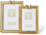 Two's Company Golden Butterfly Photo Frames, Resin, Set of 2 - Image 2