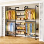 ULIFHOME M6 Clothes Rack for Wall Mounted, Heavy Duty Closet Wardrobe System wit... - Image 2