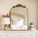 USHOWER Gold Anthropologie Vintage Mirrors for Wall, 24" x 36" Antique Baroque S... - Image 2