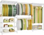 Ulif E1 Heavy Duty Closet Garment Rack, 6 Tiers Adjustable Metal Freestanding Ex... - Image 2