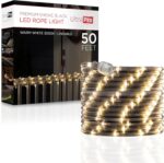 UltraPro LED Rope Lights, 50ft Premium Smoke Black Rope, Warm White Light 3000K,... - Image 2