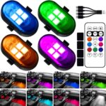 Upgraded Wireless LED Lights for Car, Rechargeable Interior Car Lights with 8 Co... - Image 2