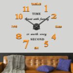 VANGOLD Design Decorative Wall Clock for Home Decor (Gold and Black Decor) - Image 2