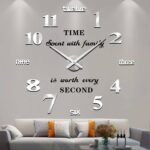 VANGOLD Large Wall Clocks for Living Room Decor, DIY Wall Clock Modern 3D Wall C... - Image 2