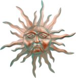 VEWOGARDEN Metal Sun Wall Decor 30" Large Outdoor Hanging Wall Art for Patio Far... - Image 2