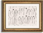 VIYYIEA Gold Framed Wall Art Canvas Print Home Decor Abstract Wall Art Room Deco... - Image 2
