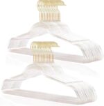 VSV stoage Clear Clothes Hangers 16", 40 Pack Plastic Coat Hanger for Adult Clos... - Image 2