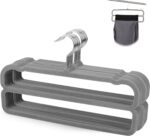 VSV stoage Velvet Pants Hangers with Double Non Slip Bar - Multiple Velvet Hange... - Image 2