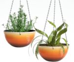 Vanslogreen 12 inch Hanging Planters for Indoor Outdoor Plants, 2 Pack Large Han... - Image 2