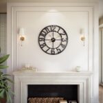 Vantic 24 Inch Large Wall Clock, Arabic Numeral Metal Oversized Wall Clocks for ... - Image 2