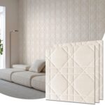 Velvet 3d wall panels for Interior wall Decor peel and stick, Soundproof Geometr... - Image 2