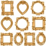 Vicenpal 10 Pcs Vintage Mini Picture Frames Baroque Antique Small Resin Jewelry ... - Image 2