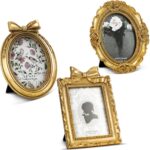 Vicenpal 3 Pcs Tiny Picture Ornate Frames 2.5 x 3.5 Inch Small Vintage Oval Pict... - Image 2