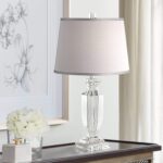 Vienna Full Spectrum Sherry Traditional Glam Luxury Table Lamp 25" High Clear Cr... - Image 2
