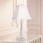 Vienna Full Spectrum Traditional Glam Luxury Table Lamp 25" High Clear Slim Prof... - Image 2