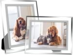Vienrose 5x7 Picture Frame Set of 2, Clear Glass Photo Frames with Silver Edge, ... - Image 2