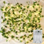 Vine with Fairy Lights for Room Decor, 33ft 100 LED Fake Ivy String Light Batter... - Image 2